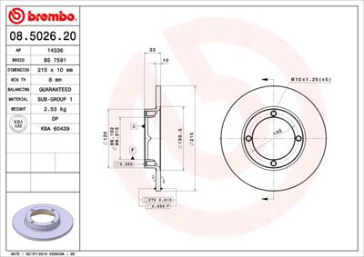 BREMBO 08.5026.20