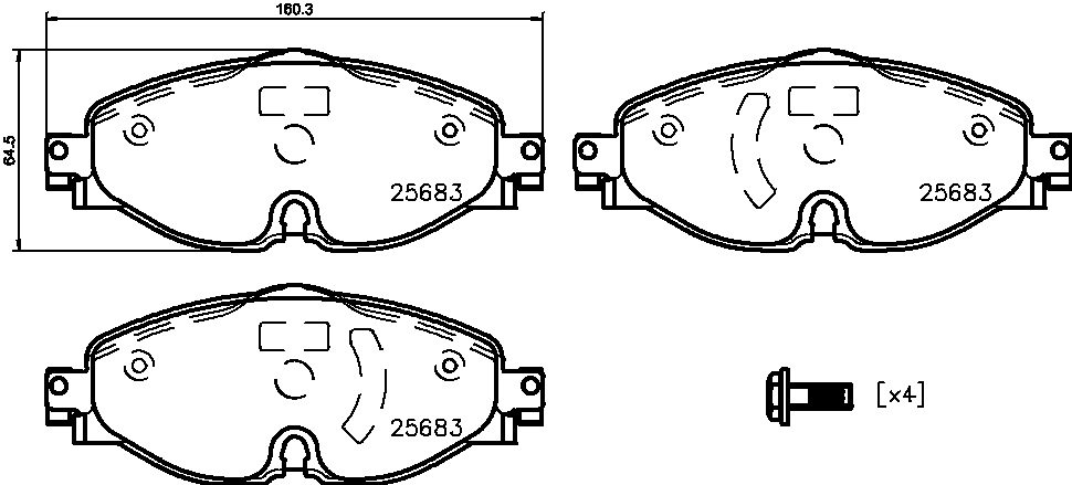 BREMBO P 85 147E BREMBO P 85 147E
