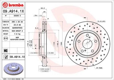 BREMBO 09.A914.1X