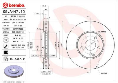 BREMBO 09.A447.10