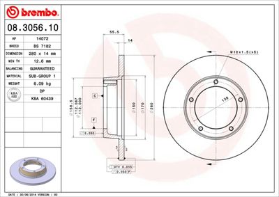 BREMBO 08.3056.10 BREMBO 08.3056.10