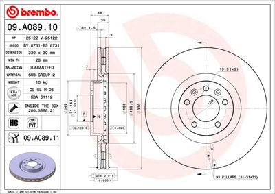 BREMBO 09.A089.10