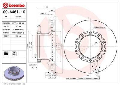 BREMBO 09.A461.10