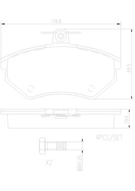 BREMBO P85011N