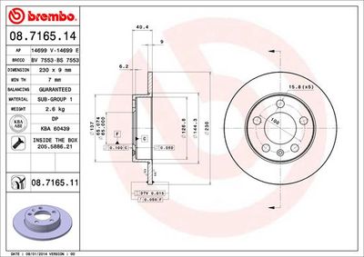 BREMBO 08.7165.14