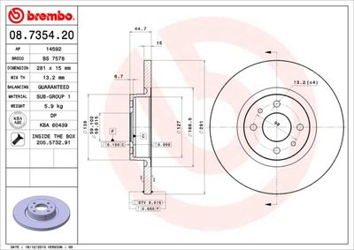 BREMBO 08.7354.20