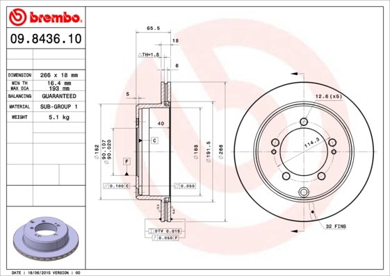 BREMBO 09.8436.10