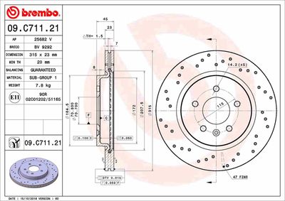 BREMBO 09.C711.21