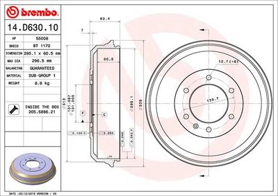 BREMBO 14.D630.10