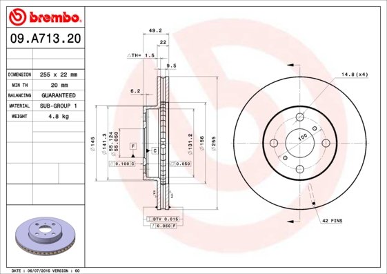 BREMBO 09.A713.20