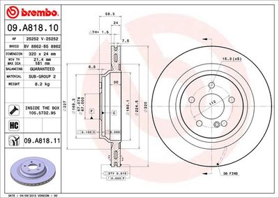 BREMBO 09.A818.10