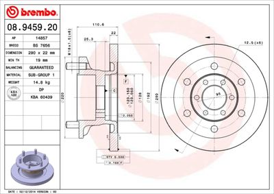 BREMBO 08.9459.20