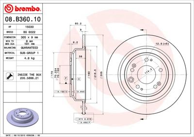 BREMBO 08.B360.10