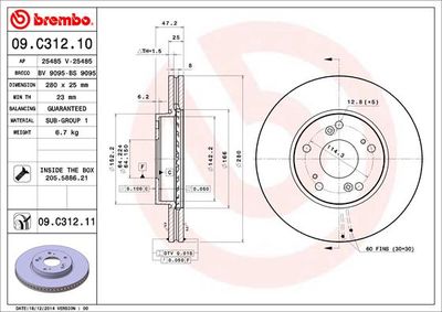 BREMBO 09.C312.11