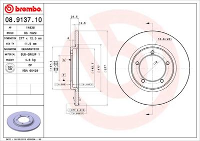 BREMBO 08.9137.10