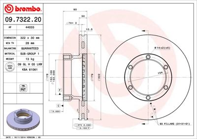 BREMBO 09.7322.20