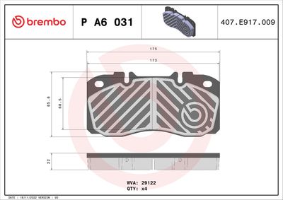 BREMBO P A6 031