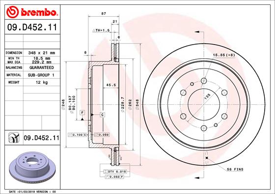 BREMBO 09.D452.11