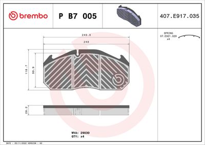 BREMBO P B7 005