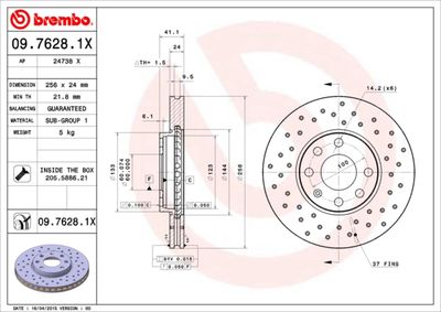 BREMBO 09.7628.1X