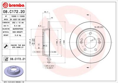 BREMBO 08.C172.21