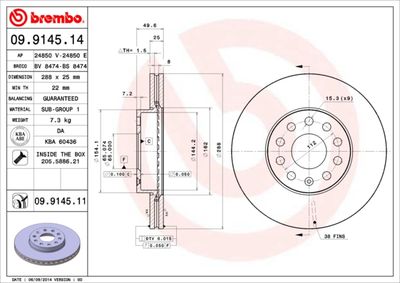 BREMBO 09.9145.14