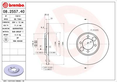 BREMBO 08.2557.40