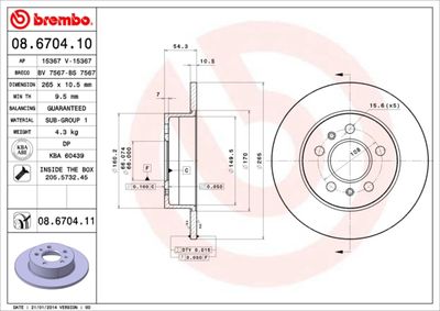 BREMBO 08.6704.11