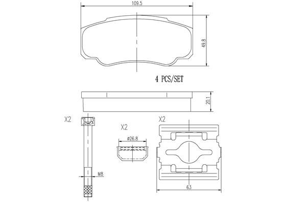 BREMBO P23093N