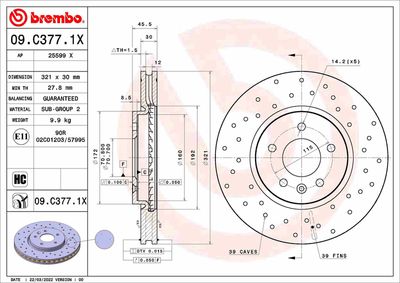 BREMBO 09.C377.1X