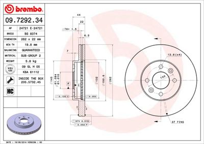 BREMBO 09.7292.34