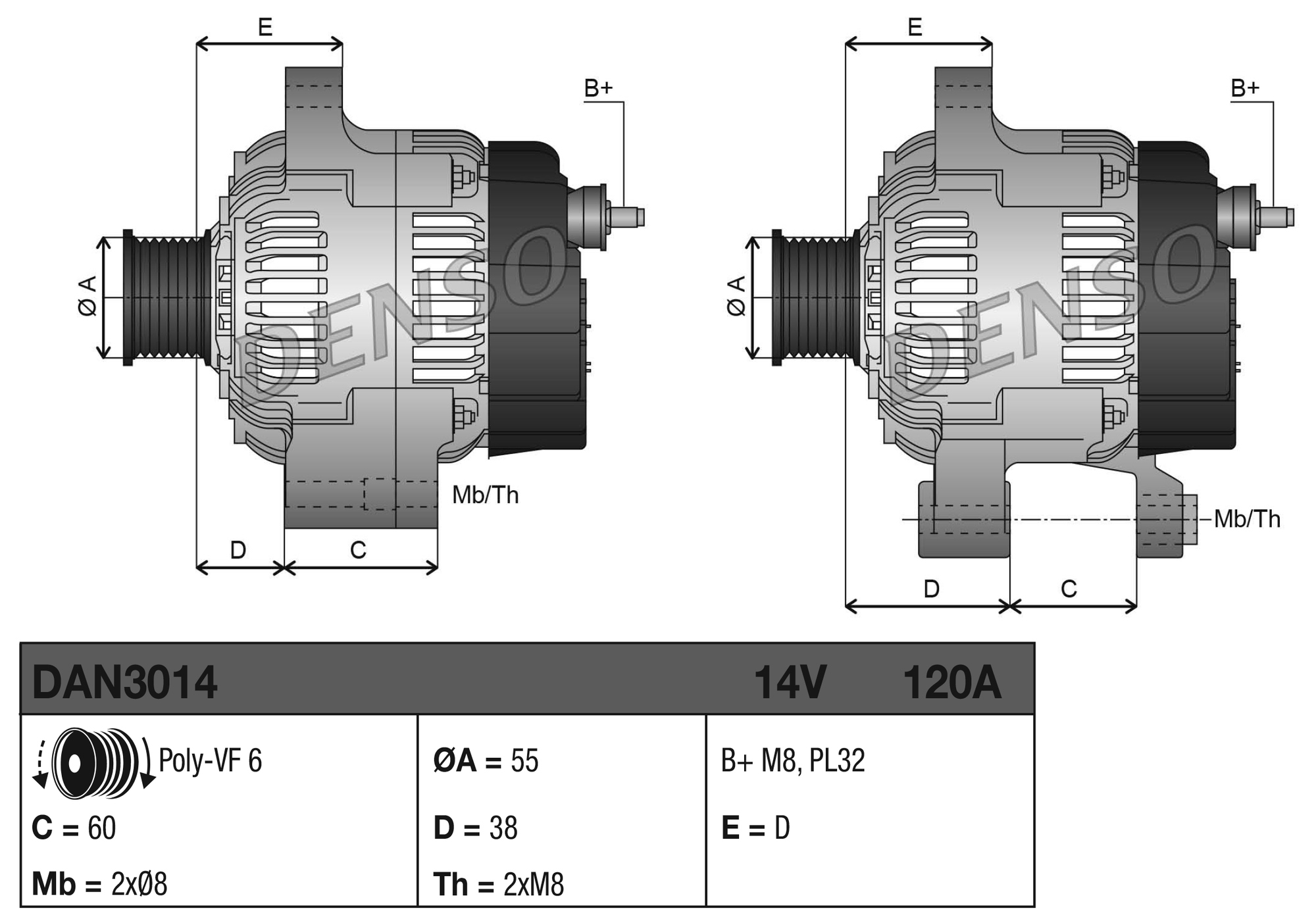 DENSO DAN3014 DENSO DAN3014