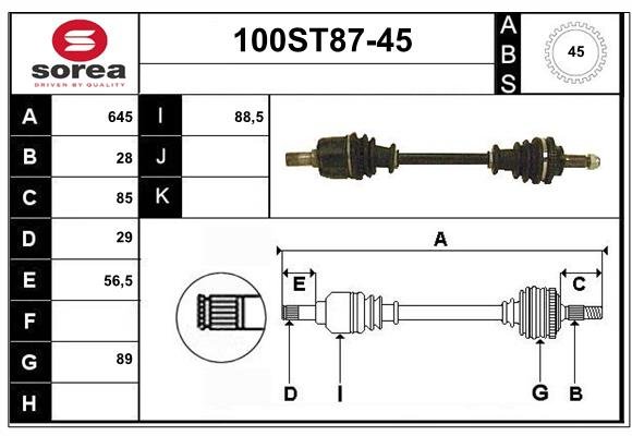 STARTCAR 100ST87-45