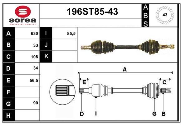 STARTCAR 196ST85-43 STARTCAR 196ST85-43