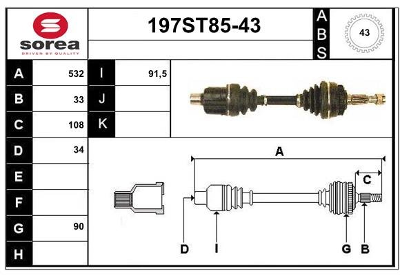 STARTCAR 197ST85-43 STARTCAR 197ST85-43