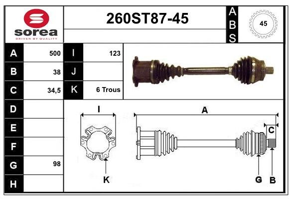 STARTCAR 260ST87-45