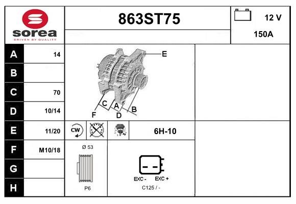 STARTCAR 863ST75