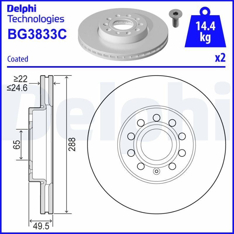 DELPHI BG3833C-18B1