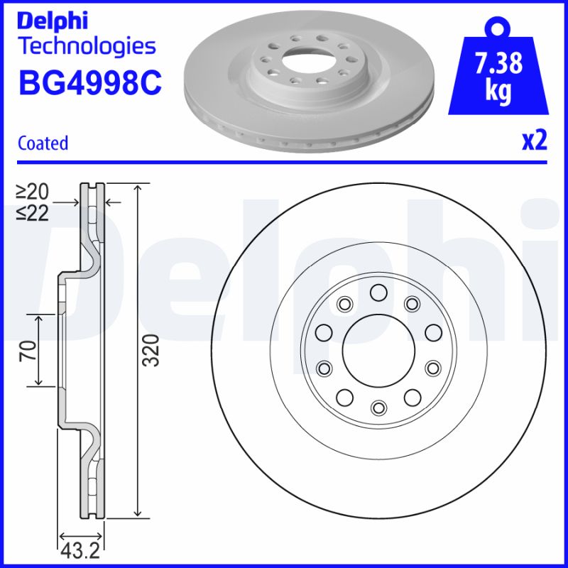DELPHI BG4998C-18B1