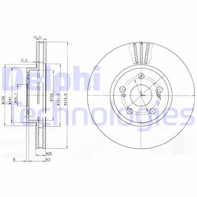 DELPHI BG3823