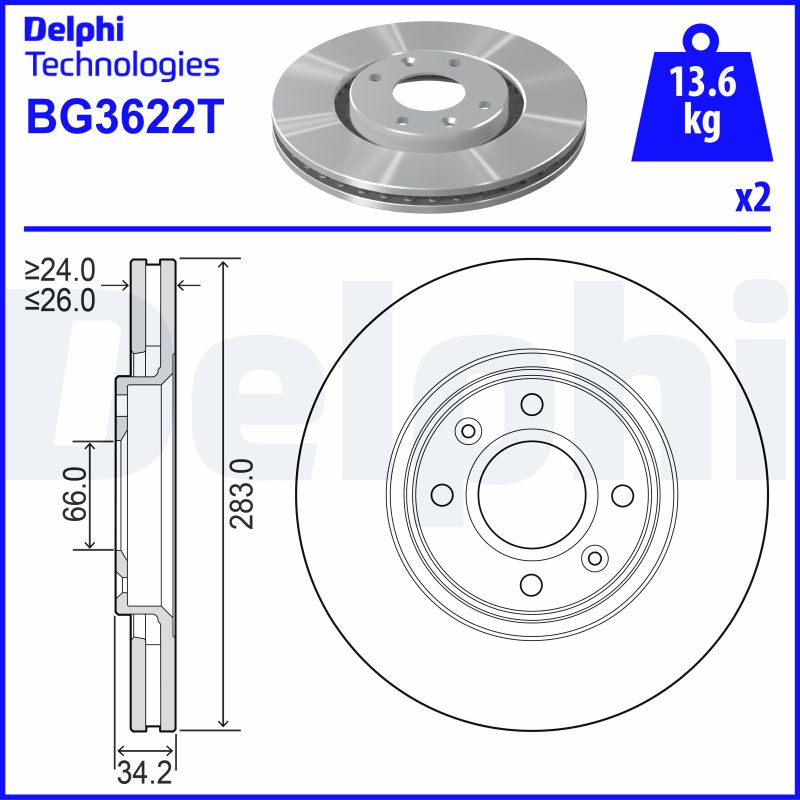 DELPHI BG3622T