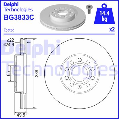 DELPHI BG3833-C