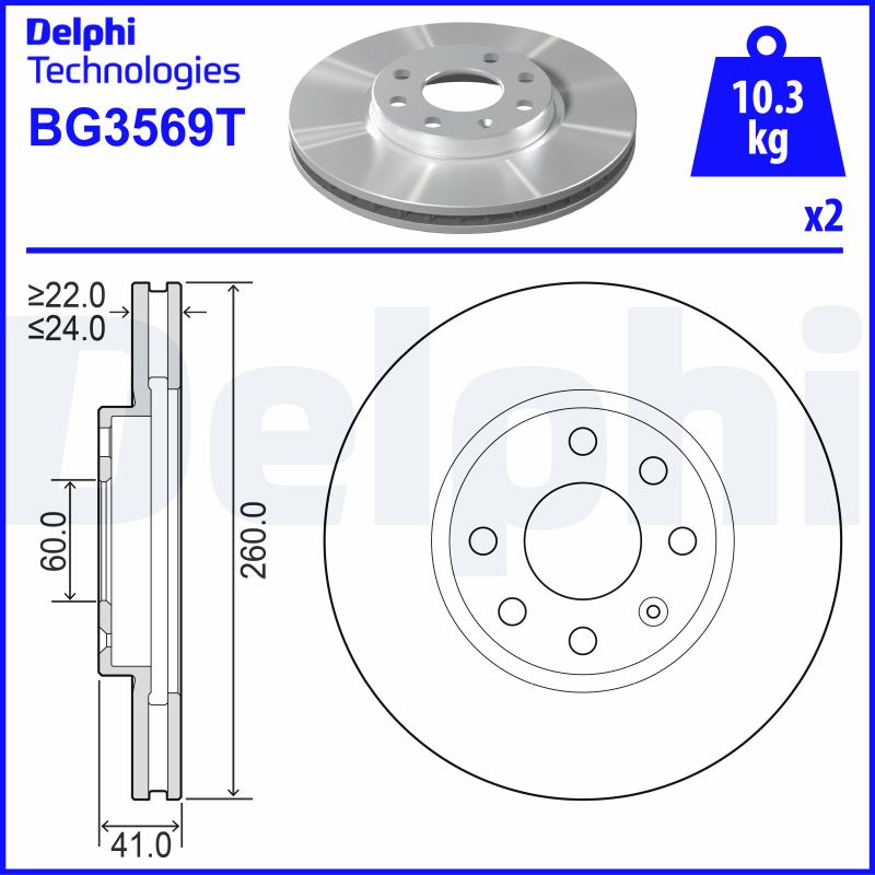 DELPHI BG3569T