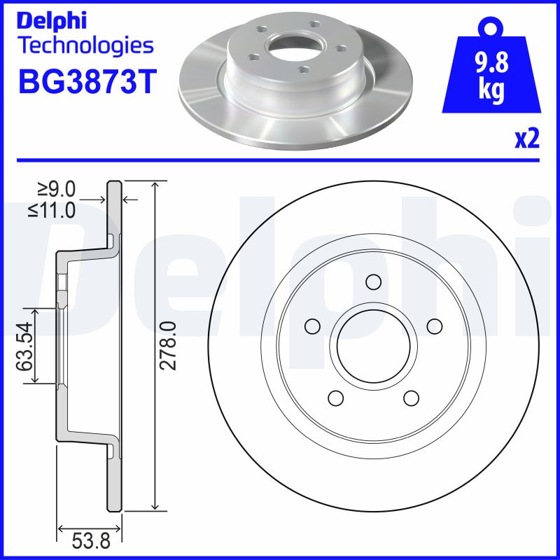 DELPHI BG3873T