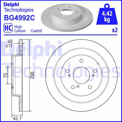 DELPHI BG4992C DELPHI BG4992C