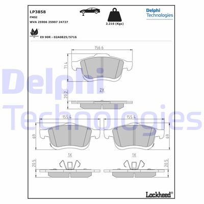 DELPHI LP3858