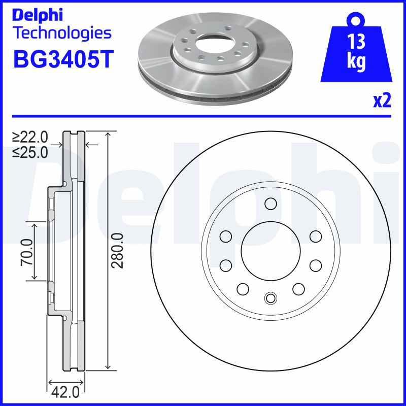 DELPHI BG3405T