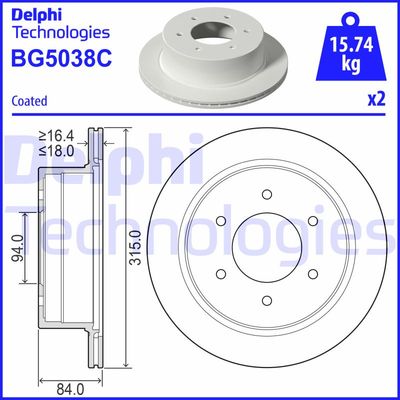 DELPHI BG5038C