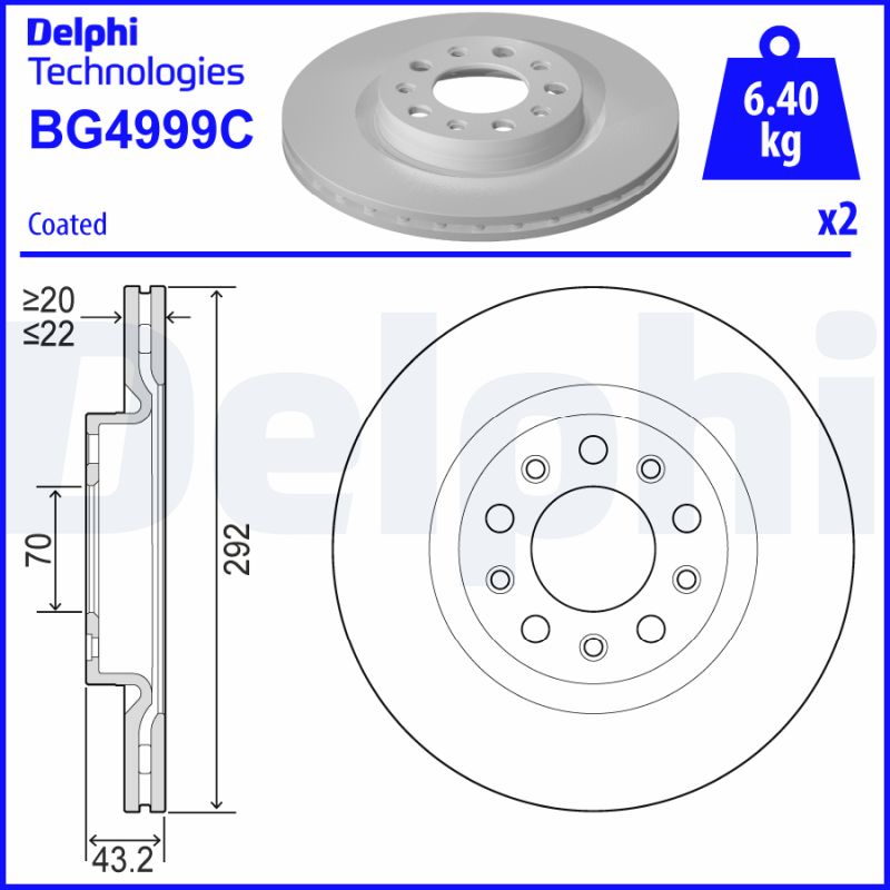 DELPHI BG4999C-18B1