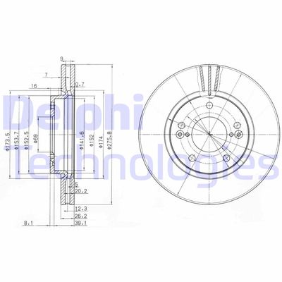 DELPHI BG3721